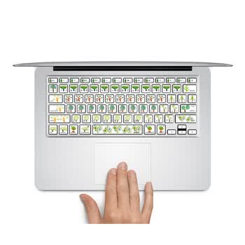 SkinAT MacBook苹果笔记本 iMac 键盘贴膜 保护贴 键盘膜 贴纸 绿绿的树 Pro 15 (Retina)
