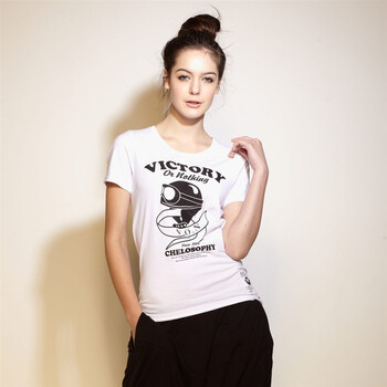 Giordano佐丹奴BSX T恤 女凝聚力量印花T恤 04392011 白色 XL
