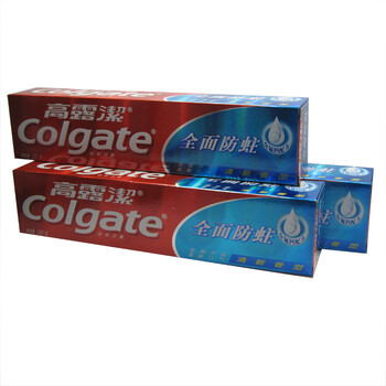 高露洁全面防蛀牙膏(清新)250g 3支