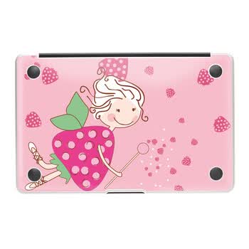 SkinAT 苹果笔记本MacBook底部保护贴膜 3M材料 草莓公主 Pro 15 (Retina)