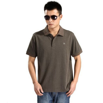 美国骆驼CANTORP 男式休闲翻领短袖T恤 D7