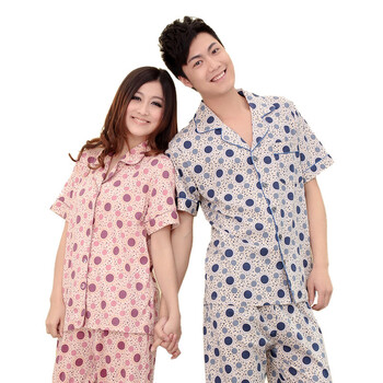 顶瓜瓜/顶呱呱彩棉 情侣款彩棉/全棉短袖家居服套装 DJJMC-T0005/DJJWC-T0004 女款 170