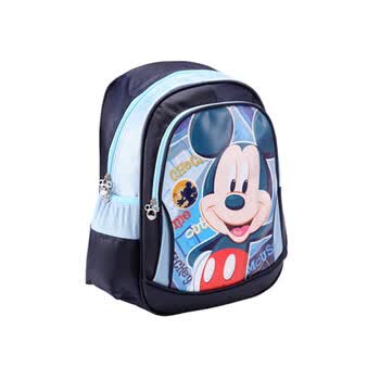 迪士尼/Disney 经典卡通角色图案 米奇/米妮 双肩学生书包 儿童书包SM80286 深蓝色
