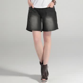 播 冒险者 夏季新品女装热裤大码牛仔短裤 K00 L