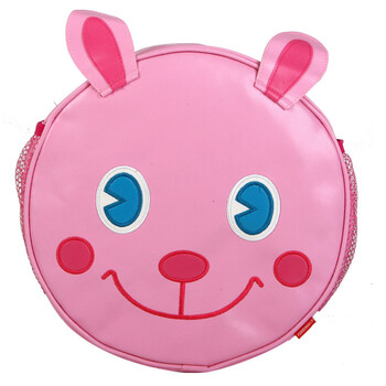 FUNNIMALS 多色PVC幼儿双肩包 可爱动物背包 粉小兔 直径25cm 侧宽9cm