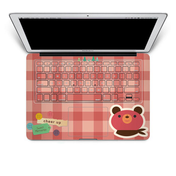 SkinAT 苹果笔记本MacBook手托保护贴膜 含键盘 3M材料 格子熊 Pro 15 (Retina)