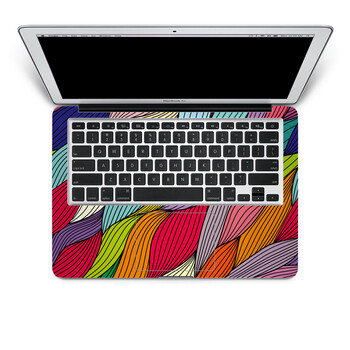 SkinAT 苹果笔记本MacBook手托保护贴膜 不含键盘 3M材料 花纹8 Pro 15