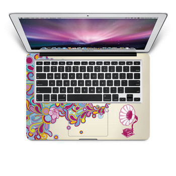 SkinAT 苹果笔记本MacBook手托保护贴膜 不含键盘 3M材料 恋恋留声机 Air 13 2011款