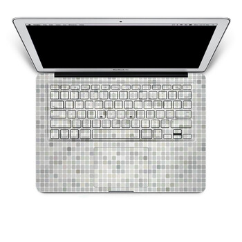 SkinAT 苹果笔记本MacBook手托保护贴膜 含键盘 3M材料 灰色小格子 Pro 15