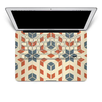 SkinAT 苹果笔记本MacBook手托保护贴膜 含键盘 3M材料 几何菱形 Pro 15 (Retina)