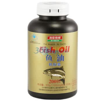 汤臣倍健鱼油软胶囊100粒 送汤臣倍健螺旋藻30片1瓶