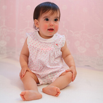 Baby2 2012新款婴幼儿夏装女婴童圆领衫裤套装YXB392093 粉色 100