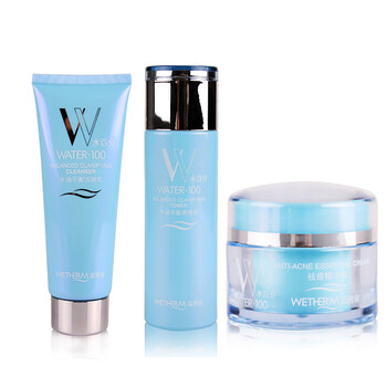 温碧泉WETHERM 水油平衡护理3件套(洁肤乳+调理水+精华霜)