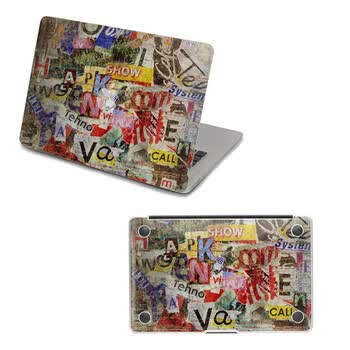 SkinAT 苹果笔记本MacBook外壳及底部保护贴膜 3M材料 破旧墙 Pro 13