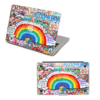 SkinAT 苹果笔记本MacBook外壳及底部保护贴膜 3M材料 涂鸦墙2 Air 13 2011款