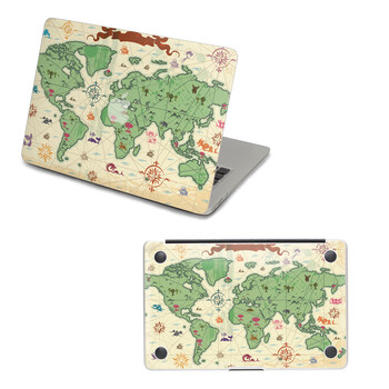 SkinAT 苹果笔记本MacBook外壳及底部保护贴膜 3M材料 手绘地图 Pro 17