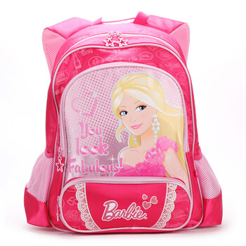 芭比/Barbie A271771-2 时尚芭比儿童双肩背包 小学生书包 桃红色