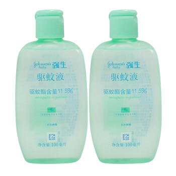 强生驱蚊液/驱蚊水100ml*2 有效防蚊长达5小时 不含酒精