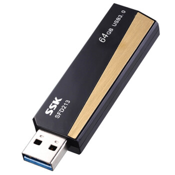 飚王（SSK）锐琴USB3.0 U盘(SFD213) 64G（黑色）