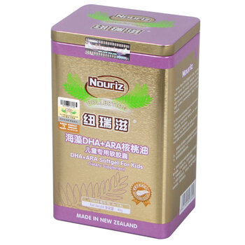纽瑞滋海藻DHA核桃油儿童专用软胶囊70粒