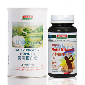 汤臣倍健乳清蛋白质粉400g/罐送倍健男士多维60片特惠装