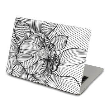 SkinAT 苹果笔记本MacBook外壳A面保护贴膜 3M材料 白描花 Pro 15