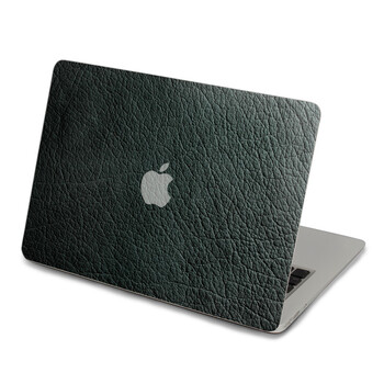 SkinAT 苹果笔记本MacBook外壳A面保护贴膜 3M材料 黑色皮革 Pro 13