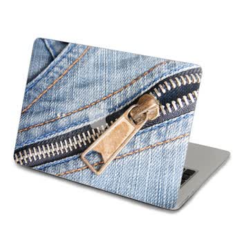 SkinAT 苹果笔记本MacBook外壳A面保护贴膜 3M材料 拉链牛仔 Pro 15