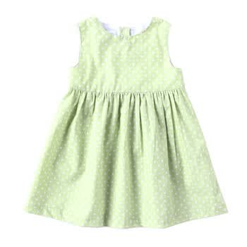 Ponie Conie 童装 夏装2012新款 女婴公主裙 连衣裙 80504 绿底白点 24M