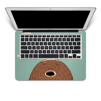 SkinAT 苹果笔记本MacBook手托保护贴膜 不含键盘 3M材料 大棕熊 Pro 15 (Retina)