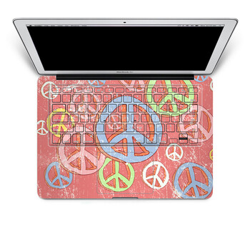SkinAT 苹果笔记本MacBook手托保护贴膜 含键盘 3M材料-粉色反战 Pro 15 (Retina)
