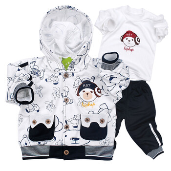 达晶 2012新款 男童童装/宝宝/婴幼儿服装 儿童套装 春秋春装 5029 深蓝 100