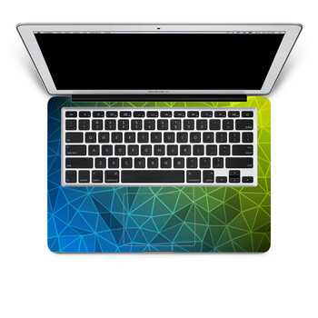 SkinAT 苹果笔记本MacBook保护贴膜 不含键盘 3M材料 蓝绿格调 Pro 15 (Retina)
