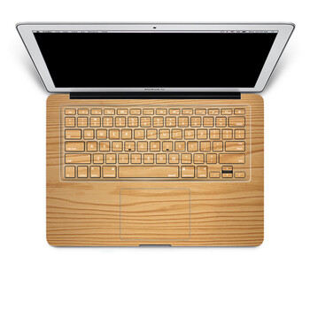 SkinAT 苹果笔记本MacBook手托保护贴膜 含键盘 3M材料 经典浅色木纹 Pro 13