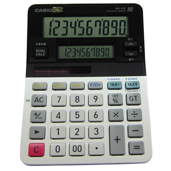 卡西欧(Casio)双屏办公计算器MV-210
