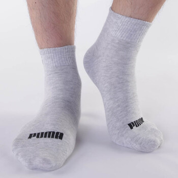PUMA/彪马 男士绣花休闲袜 精梳棉袜子 商务袜短袜P14027 黑色 25-27cm
