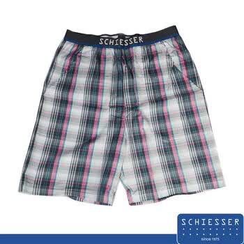 舒雅 SCHIESSER 夏日新品男士家居短裤 39/1479 6528灰蓝 XL