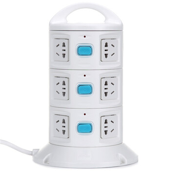 牛人（NIUREN) NR-238B 12位多开关型立式插座 5米