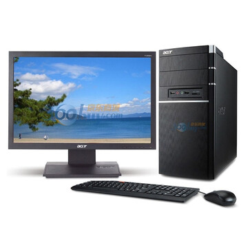 宏碁（Acer）AM3860台式电脑（G640 2G 500G DVD 读卡器 USB键鼠 Win7）