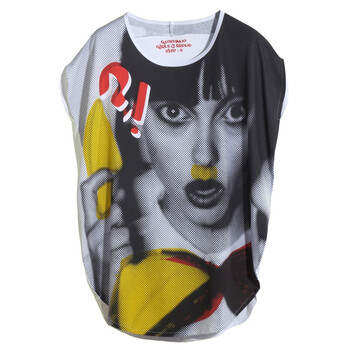 Giordano佐丹奴 T恤 女时尚烫钻涂鸦字母Big Tee 01391054 灰色 L