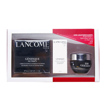 兰蔻礼盒小黑瓶精华面霜50ml/小黑瓶眼膜霜15ml/精华5ml