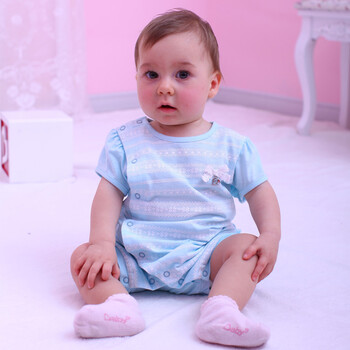 Baby2 2012新款婴幼儿夏装女婴童YAA392080 蓝色 80