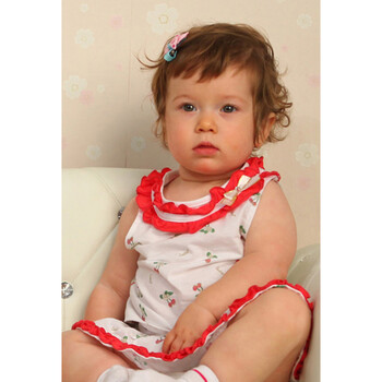 Baby2 2012新款婴幼儿夏装女婴童套装裙两件套YXB392071 白色 100