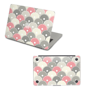 SkinAT 苹果笔记本MacBook外壳及底部保护贴膜 3M材料 日式花纹 Pro 13