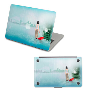 SkinAT MacBook外壳及底部保护贴膜 3M材料 巷口女孩 Pro 15