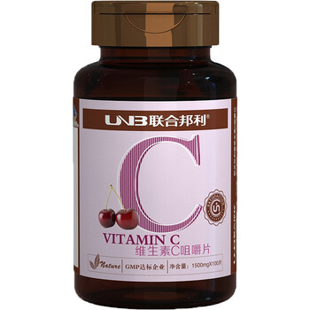 联合邦利 维生素C咀嚼片1500mg×100片/瓶