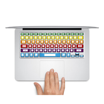 SkinAT MacBook笔记本键盘贴膜 彩虹立体 Pro 15 (Retina)
