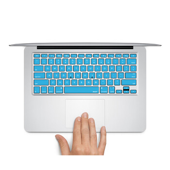 SkinAT MacBook苹果笔记本 iMac 键盘贴膜 保护贴 键盘膜 贴纸 蓝色块 Pro 15 (Retina)