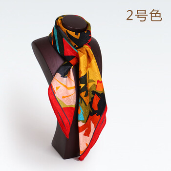 宝石蝶品牌真丝大方巾应季女士真丝围巾丝巾披肩