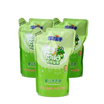 青蛙王子婴儿洗衣液/洗衣剂/衣物清洁剂 经济补充装 500ml 三包装